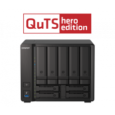 Qnap TS-h973AX Storage com 9 baias - Ryzen - QTS ou QuTS Hero ZFS - até 90 TB