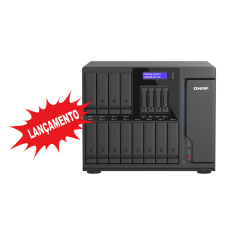 Storage 16 baias Qnap TVS-AIh1688ATX | 12 baias 3.5" + 4 baias 2.5" U.2 NVMe | Intel Core Ultra | 2.5 e 10 Gb Ethernet | Computação IA