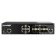 Qnap Switch QSW-M3212R-8S4T | Gerenciavel camada L2 | 8 portas 10 GbE SFP+ e 4 porta 10 GbE RJ45 