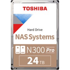 HD Toshiba de 24 TB - N300 PRO  NAS de 3.5" - HDWG82EXZSTB -  SATA3 - 7200 RPM - 1024 Mb cache  